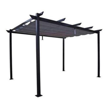 Imagem de Pergolado De Alumínio - 2,54 X 4 M - Cinza Escuro - Naterial