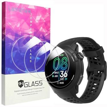 Imagem de Lamshaw Protetor de tela compatível com COROS PACE Pro, [3 unidades] Película protetora de tela de vidro temperado 9H compatível com COROS PACE Pro Sport Watch (pacote com 3)