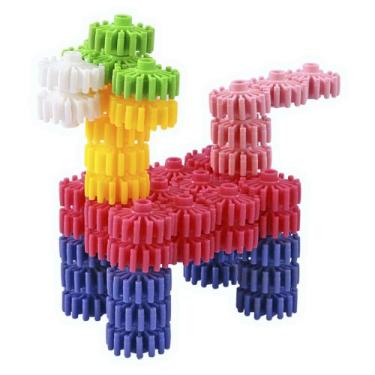 Imagem de Caixa Formas de Montar Infantil 84 Peças  PakiPlast - Paki Toys