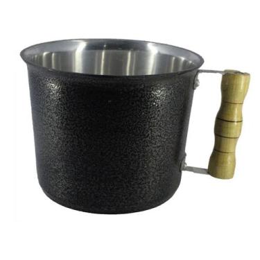 Imagem de Caneca Leiteira Fervedor Canecão Alumínio 15 cm Diâmetro 1 Litro - Div