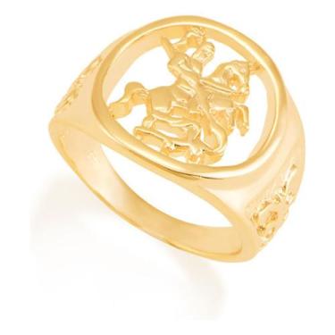 Imagem de Anel Com Imagem De   São Jorge    Vazada E 511145 - Rommanel, São jorg
