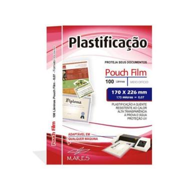 Imagem de Plástico Para Plastificação A5 Para Documento 170x226mm - MARES