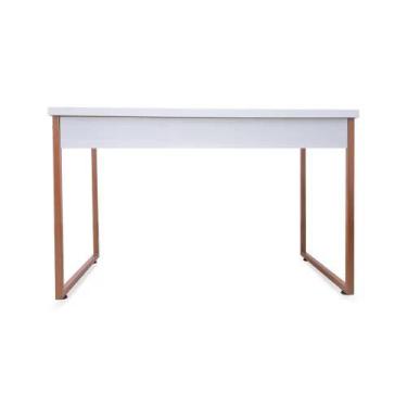 Imagem de Mesa de Escritório Office Estilo Industrial JD Bella arte Branco com p