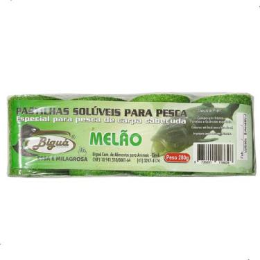 Imagem de Pastilha de Pesca Bigua Para Carpa Cabeçuda Sabor Melão 280g - Biguá, 