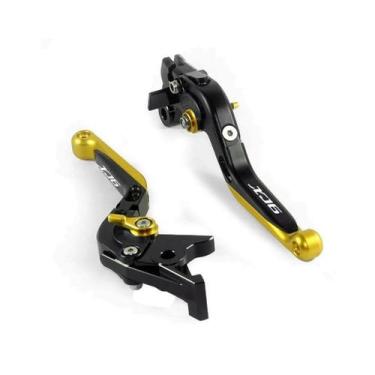 Imagem de Manete Extensível Preto/Dourado XJ6 - Especiais Part's