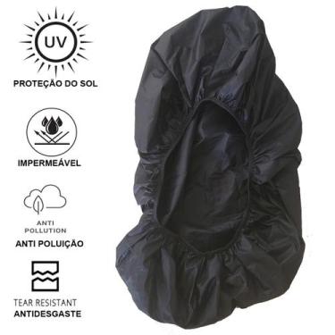 Imagem de Capa Protetora Impermeável Para Mochila dos 55 aos 75L - Ello, Preto, 