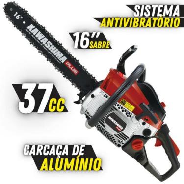Imagem de Motosserra Potente Kawashima KCS 380-P À Combustão 37,2cc 2 Tempos Com
