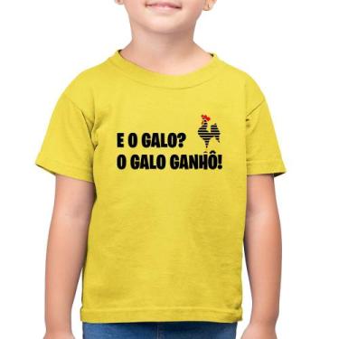 Imagem de Camiseta Algodão Infantil E o galo O galo ganhô! - Foca na Moda, Amare
