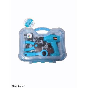 Imagem de Maleta Brinquedo Conjunto de Ferramenta de Plástico 7 pçs e muito dive