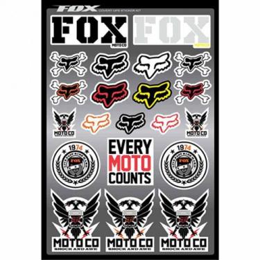Imagem de Cartela de Adesivos Fox Covert, Único, Único