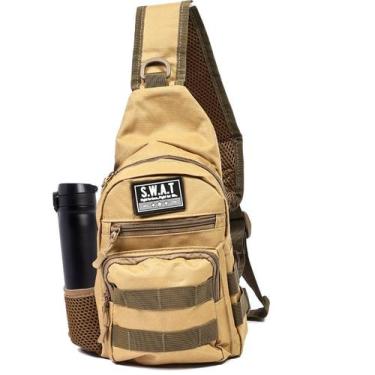 Imagem de Pochete Bolsa Peito Ombro Shoulder Bag Transversal Mochila Tiracolo Ma
