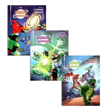 Imagem de Coleção Ciência em Quadrinhos  Brochura Capa em Papel Cartão  3 Livros