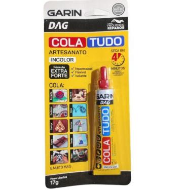 Imagem de Cola Tudo DAG Flexível Incolor Fórmula Extra Forte. Secagem rápida 17 