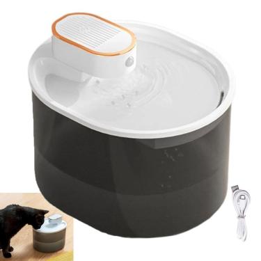 Imagem de Bebedouro Fonte de Agua Cao Gato Pet Cachorro Animal de Estimaçao Sensor Presença Movimento Reservatorio 3 Litros USB Bateria Recarregavel