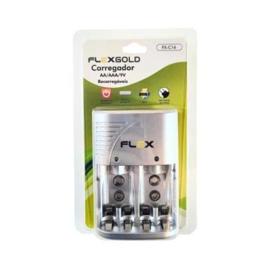 Imagem de Carregador De Pilha E Bateria Aa/aaa/9v Recarregável Bivolt Auto Stop 