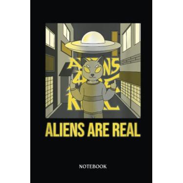 Imagem de Alien Notebook: Aliens Are Real Essential Vintage Japanese | Alien Journal, Lined Journal Ufo, Ufo Journal, Lined Journal Alien, Size 6 X 9", 120 Pages.