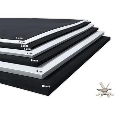 Imagem de Espuma de EVA Cosplay de Retenção de Forma 3 mm (1 mm-10 mm) 35 x 99 cm Preto ou Branco Folhas de Espuma EVA de Alta Densidade. Material em forma de calor premium de 85 kg/m3 para convenções DIY ou
