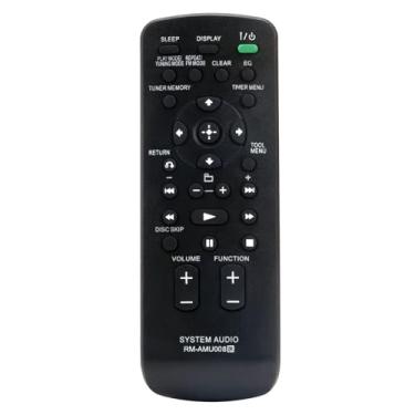 Imagem de Controle remoto de substituição RM-AMU008, compatível com componentes Hi-Fi Sony, sistema estéreo SS-ZX66I LBT-ZX99I SS-ZX99I HCD-ZX99I MHC-EC98P LBT-ZX66I HCD-ZX66I SS-WG98S HCD-EC68P SS-EC78S
