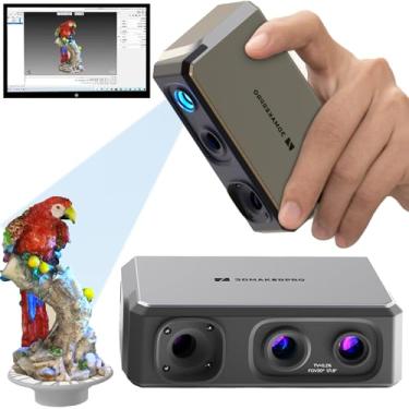Imagem de 3DMakerpro selo scanner 3d para impressão 3d - acessórios para impressora 3d texturas vívidas digitalização portátil precisão de 0,01 mm resolução de 0,05 mm 10fps, luz azul e lentes anti-vi