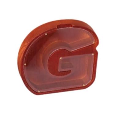 Imagem de WeiLaiKeQi Cofrinho do alfabeto em inglês, economizador de dinheiro, caixa transparente de madeira, caixa de dinheiro para festival, férias, mesa, G