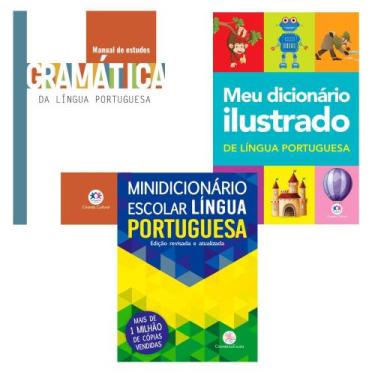 Imagem de Kit Livros Escolar Dicionário e Gramática Língua Portuguesa - Ciranda 