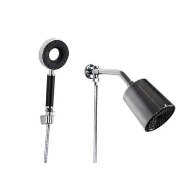 Imagem de Ducha Redonda em ABS com Desviador e Ducha Manual 3 Jatos