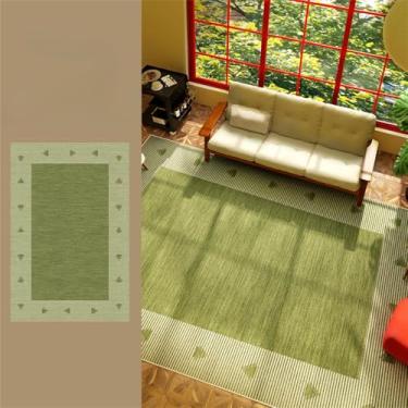 Imagem de HJZSZX Tapete de sala de estar verde, tapete decorativo leve, tamanho grande, antiderrapante, tapetes de quarto, tapetes de varanda de fácil manutenção, YY025,2,I,300x400CM