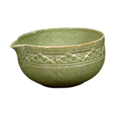 Imagem de DimyFew Tigela de matcha japonesa, cerimônia de chá de chá, xícara japonesa, Cor de Matcha Grande