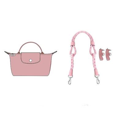 Imagem de Acessório de atualização de alça de ombro reconstruída de nylon para bolsa Longchamp Mini, Pó de pétala, 100CM