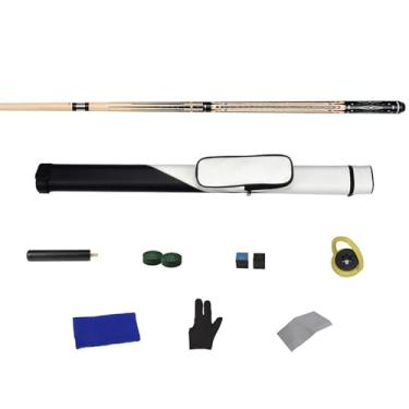 Imagem de Taco de Bilhar Profissional com Madeira Durável, Construção Robusta e Design Exclusivo para Jogadores Exigentes (Tacos de bilhar e acessórios+ barril de tacos A, 11.5mm)