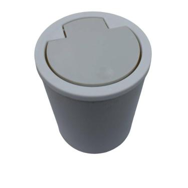 Imagem de Lixeira com Tampa Click 5 Litros 2446970 Cinza - Quanhe