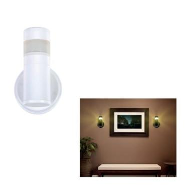 Imagem de Arandela Luminária Aura Parede interna externa muro Branco - Plaslumi
