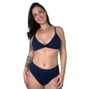 Imagem de Biquini Cintura Alta Plus Size Hot Pant Bojo Soft Plusmind - Plusmind 
