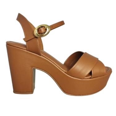 Imagem de Sandália Feminina Bebece Meia Pata Tiras Em X Napa T5118-162