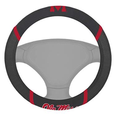 Imagem de FANMATS Capa para volante NCAA Mississippi Old Miss Rebels Volante Coverwheel Cover, cores da equipe, tamanho único (25591)
