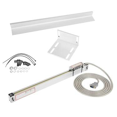 Imagem de 300mm 12 Escala Linear Mill Mill Digital Readout Encoder de Alta Precisão de Rolamento de Slides Cabô Proteção Multicamada Proteção de Alumínio de Alumínio Cromo Crome