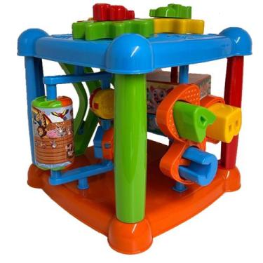 Imagem de Brinquedo Bloco Interativo Educativo Letras e Peças Interativas Ref 16