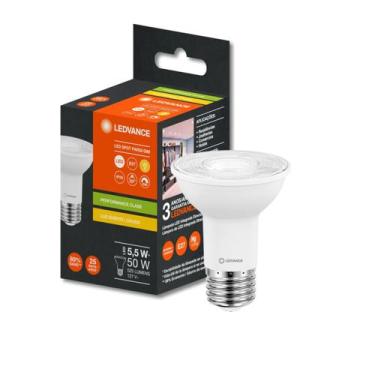 Imagem de Lâmpada led par20 dimerizavel 127v 5.5w 2700k branco quente 525lm ledv