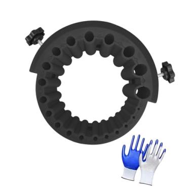 Imagem de IEUDNS Ferramenta de broca de afiar o suporte de moagem de bits multifuncionais ACCS prático para 115/125 Grinders de ângulo, Preto