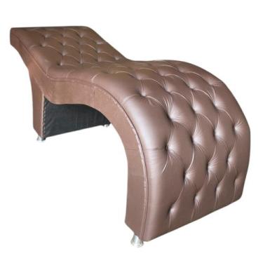 Imagem de Maca Estética Estofada M2 80cm - In9 Decor, Corino Marrom - In9 Decor