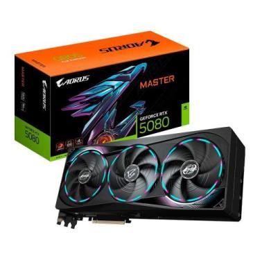 Imagem de Placa de Vídeo Gigabyte RTX 5080 AORUS MASTER, NVIDIA, 16GB, GDDR7, BI