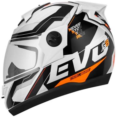 Imagem de CAPACETE FECHADO PRO TORK EVOLUTION 788 G8 EVO BRILHANTE BRANCO TAM. 62