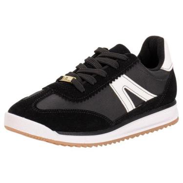 Imagem de Tênis feminino casual vizzano 1450102, Preto, Branco, 35