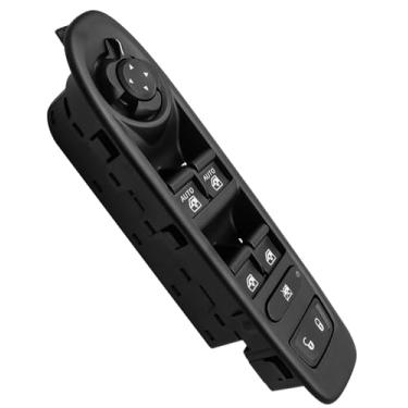 Imagem de Interruptor de janela da porta dianteira esquerda adequado para Jeep Compass 2017-2021, interruptor de alimentação do espelho mestre do lado do motorista com montagem dobrável substitui 6BZ27LXHAA