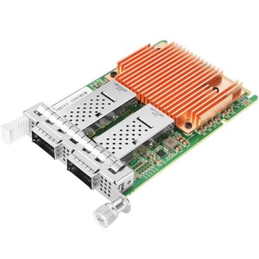 Imagem de Euqvos Placa de rede Ethernet OCP3.0 SFF 100GbE para Intel E810-CQDA2 para OCP 3.0 portas duplas QSFP28 com chip Intel E810 compatível com Windows Server/Linux/VMware