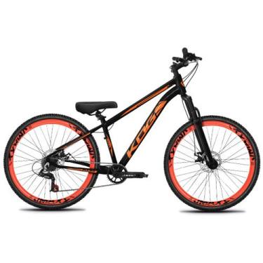 Imagem de Bicicleta Aro 29 KOG 1X7 Tipo Freeride Viking Hupi Gios, Preto, Adesiv