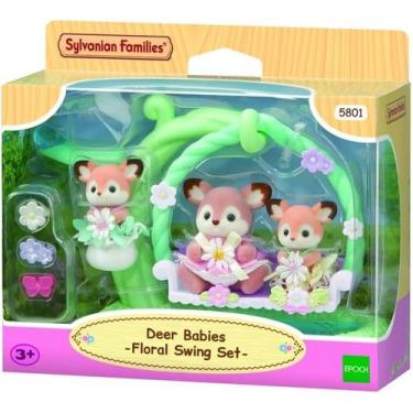 Imagem de Sylvanian families - bebes cervos - conjunto balanço floral - Epoch