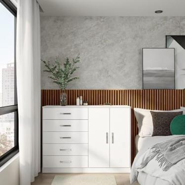 Imagem de Cômoda Beliz 2 PT 5 GV Branca