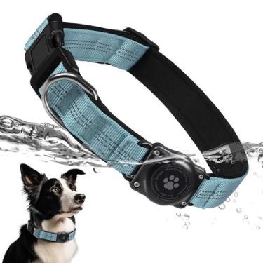 Imagem de Coleira para cães Furrigo Upgrade AirTag Holder à prova d'água refleti