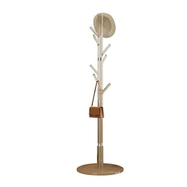 Imagem de FTOQWZXV Cabideiro independente criativo, cabide de acrílico, moderno, simples, para sala de estar, vertical, transparente, suporte de piso (uma cor 34 x 34 x 175 cm)